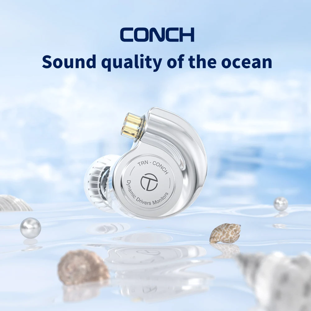 TRN Conch-Kopfhörer Hochleistungs-DLC-Diamantmembran Dynamische In-Ear-Monitore Austauschbare Stimmdüsenfilter