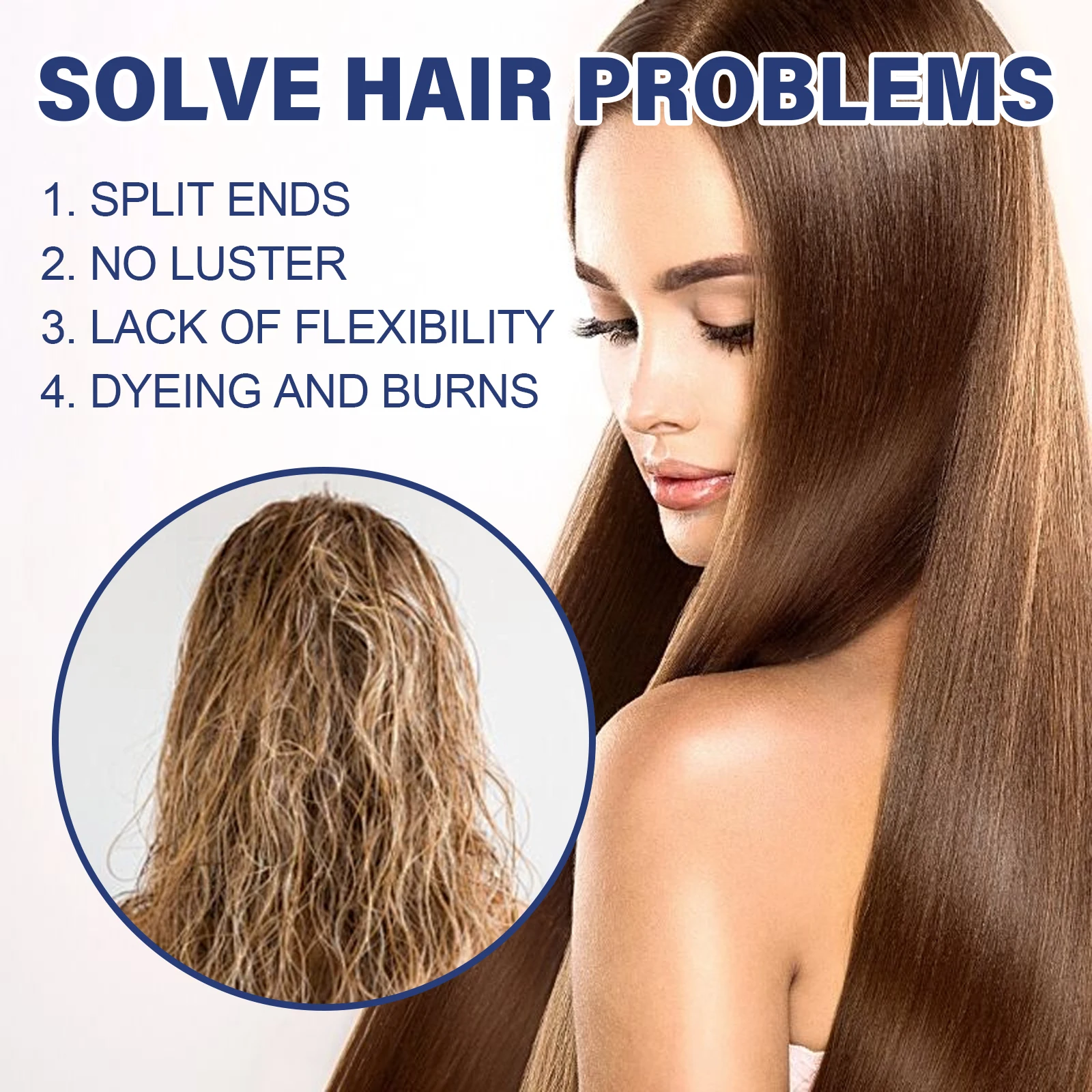 زيت الشعر يقلل بشكل فعال من التجعد ويخلق شعرًا ناعمًا حريريًا ويقوي الجذور، مصل أساسي مغذي لفروة الرأس والخيوط #2