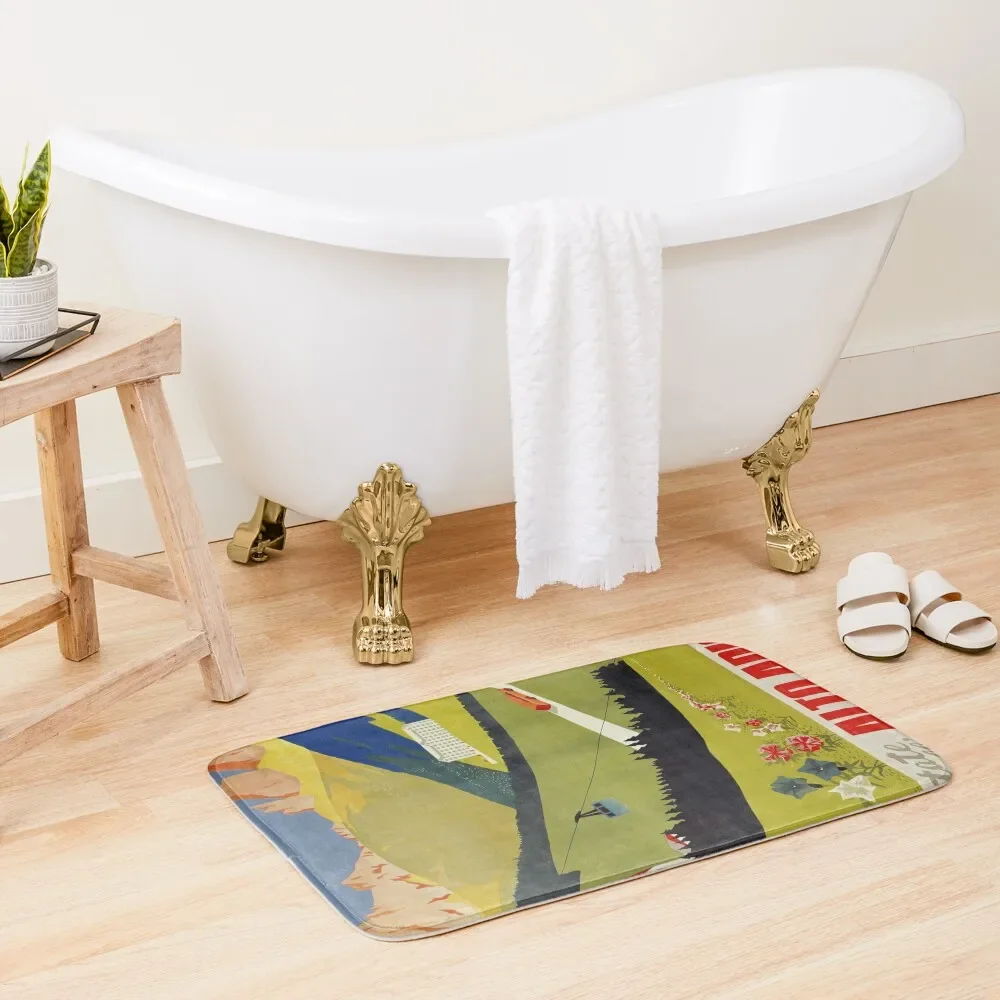 

Vintage Alto Adige South Tirol Italian travel ad Bath Mat Carpet For Bathroom Bathroom Kit Mat
