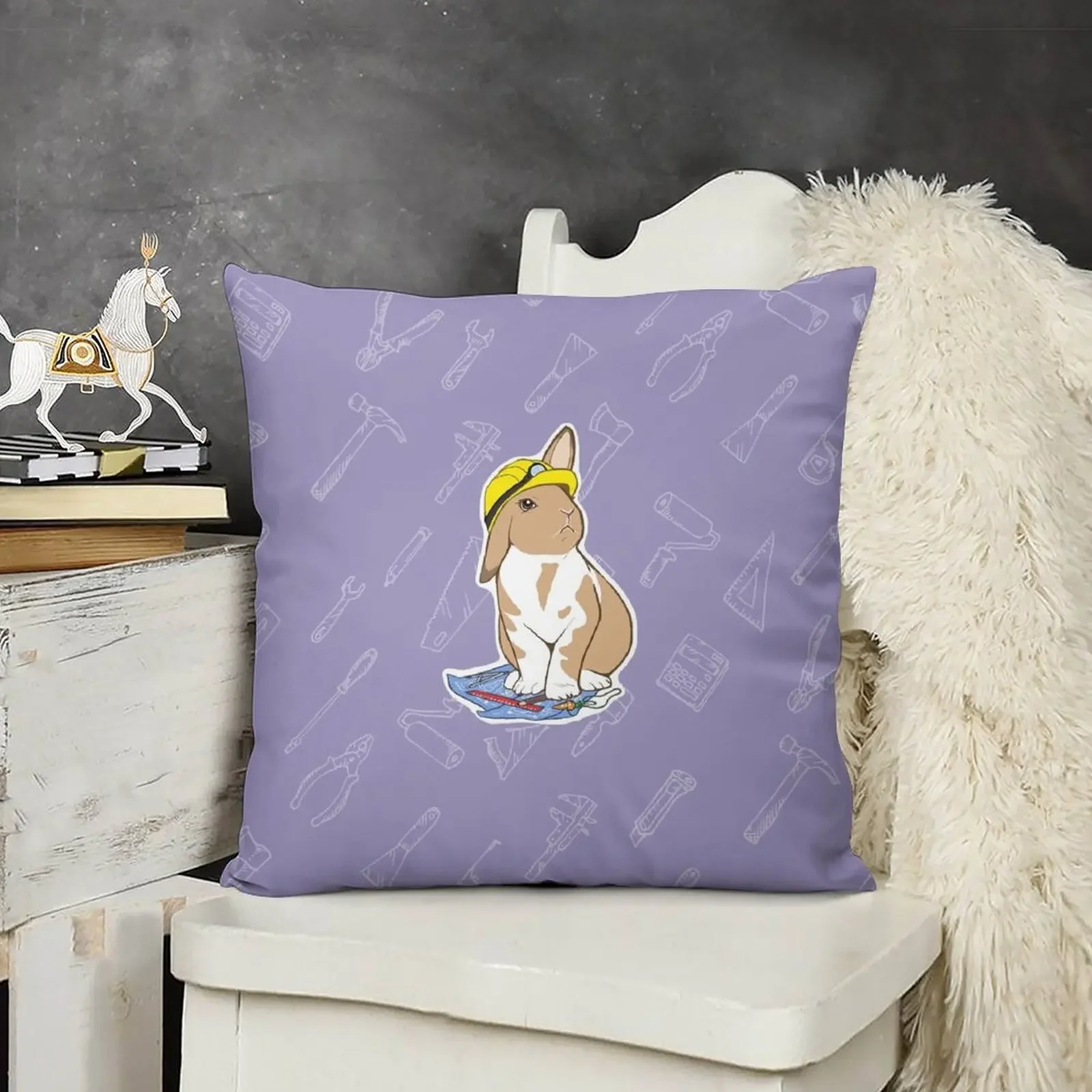 Bunstruction is Imminent Throw Pillow Sofa Cushions Cover Cushion Cover Christmas Pillow Cases pillow