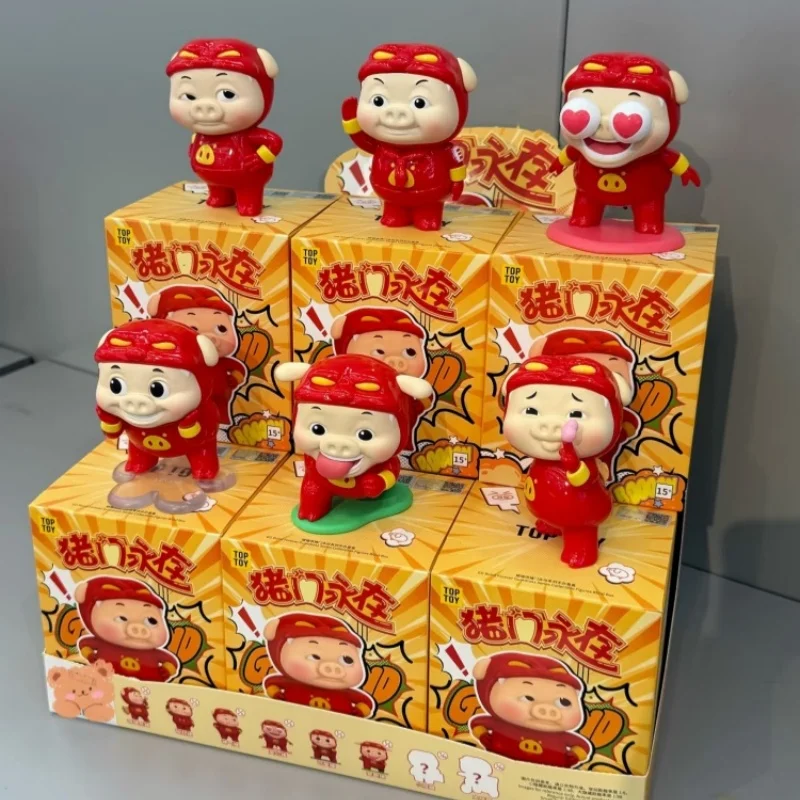 

Genuine TOPTOY GG Bond Pig Forever Series Blind Box Funny Collectible Model Desktop Decor Birthday Gift For Adult Collect Toys