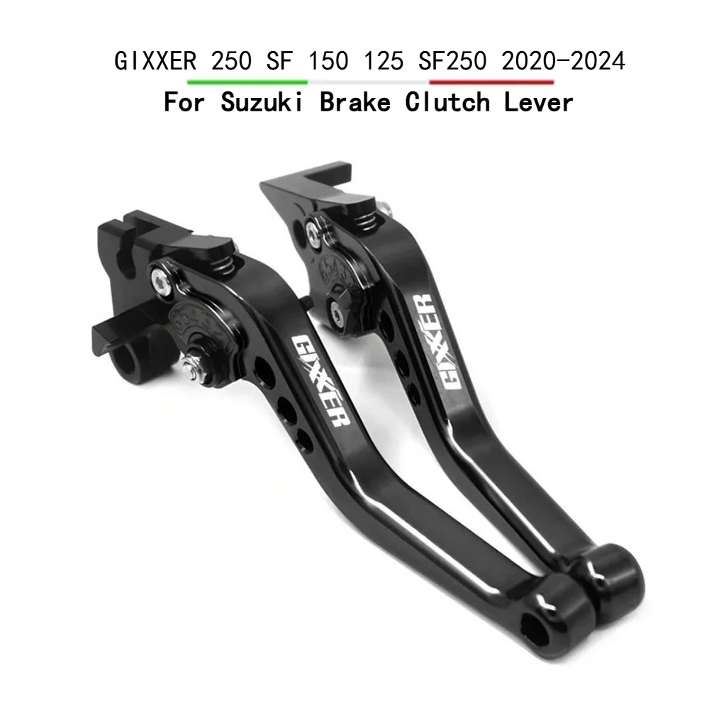 

For Suzuki GIXXER 250 SF 150 125 SF250 2020-2023 2024 Motorcycle CNC Accessories Short Brake Clutch Levers Adjustable Handle Set
