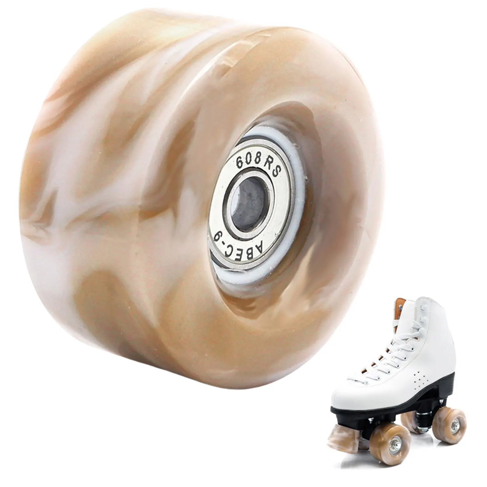 

Roller Skate Wheels Indoor Roller Skate Wheel With Bearing Mixed Color Wheels For Double Row Skating Quad Skates