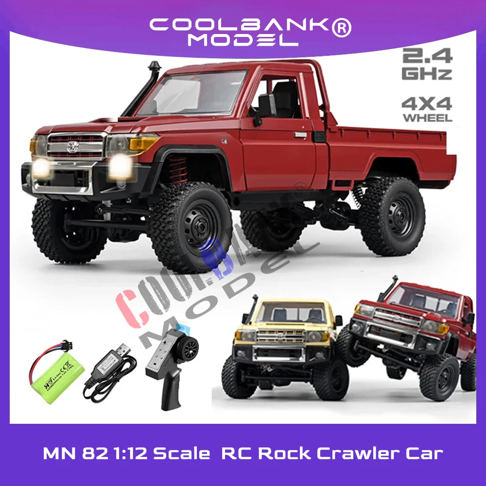 

MN82 LC79 Pickup Truck 1:12 Scale Plastic Model 2.4Ghz RC Car 4WD Climbing Off-road Vehicle Remote Control Toys Car Hobby Gifts