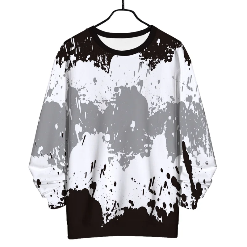 

Customized Casual 3D Digital Without Hood Sweater Wholesale Men's Sublimation Hoodies