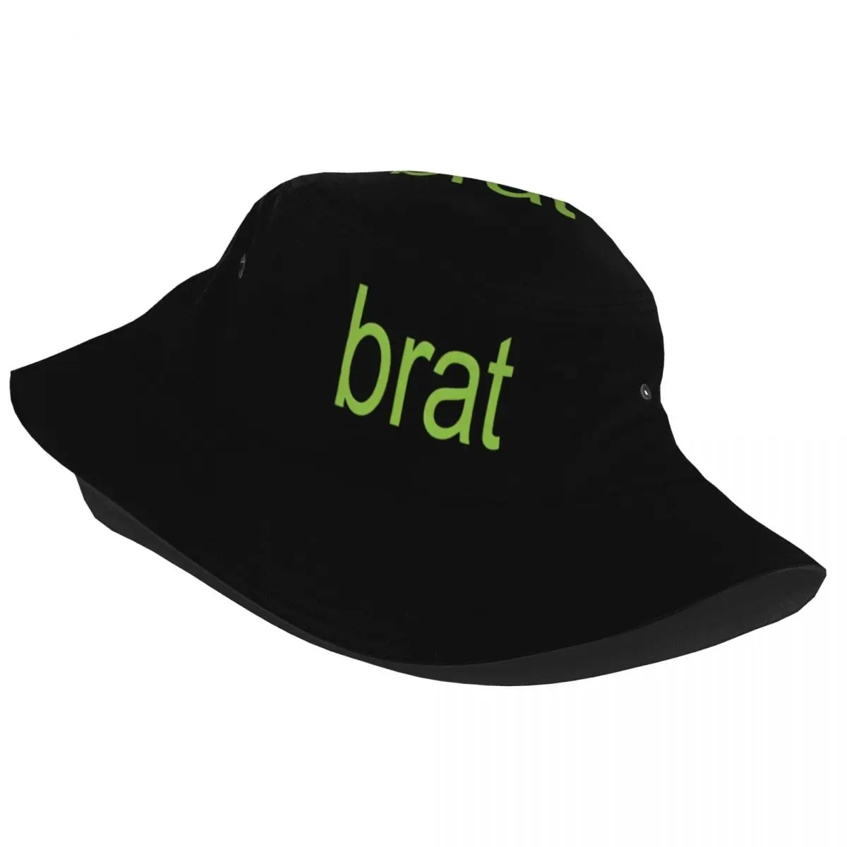 Sombrero de pescador de estilo Brat Album para mujer, gorra de cubo verde empaquetable, deportes al aire libre, Charli Xcx, sombrero de playa de verano