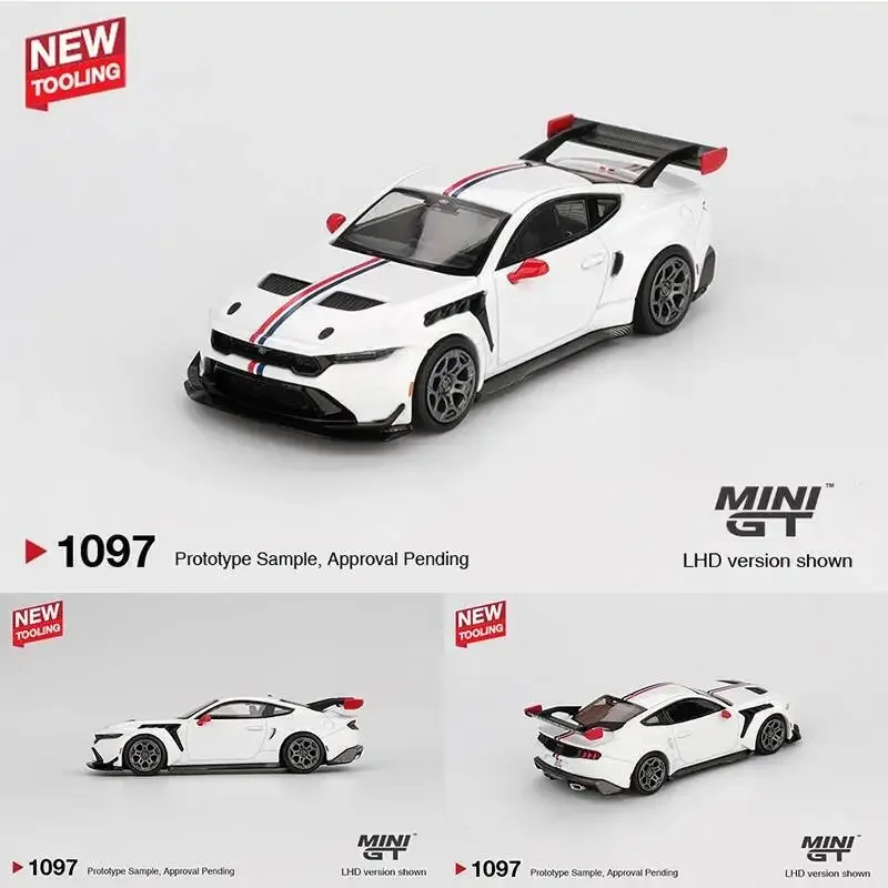 

Предпродажа MINIGT 1097 1:64 Ford Mustang GTD Spirit of America, литая под давлением модель автомобиля, коллекция игрушек 1097