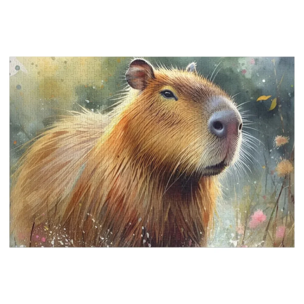 

Capybara Art #20 Capybara Lovers Jigsaw Puzzle With Photo Diorama Accessories Customized Gifts For Kids Custom Child Puzzle