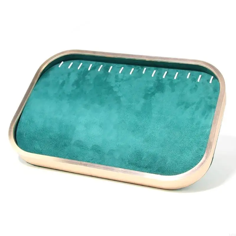 

X4YA Бархатный поднос для ювелирных изделий Органайзеры для ювелирных изделий Поднос для витрины ювелирных изделий Идеально для