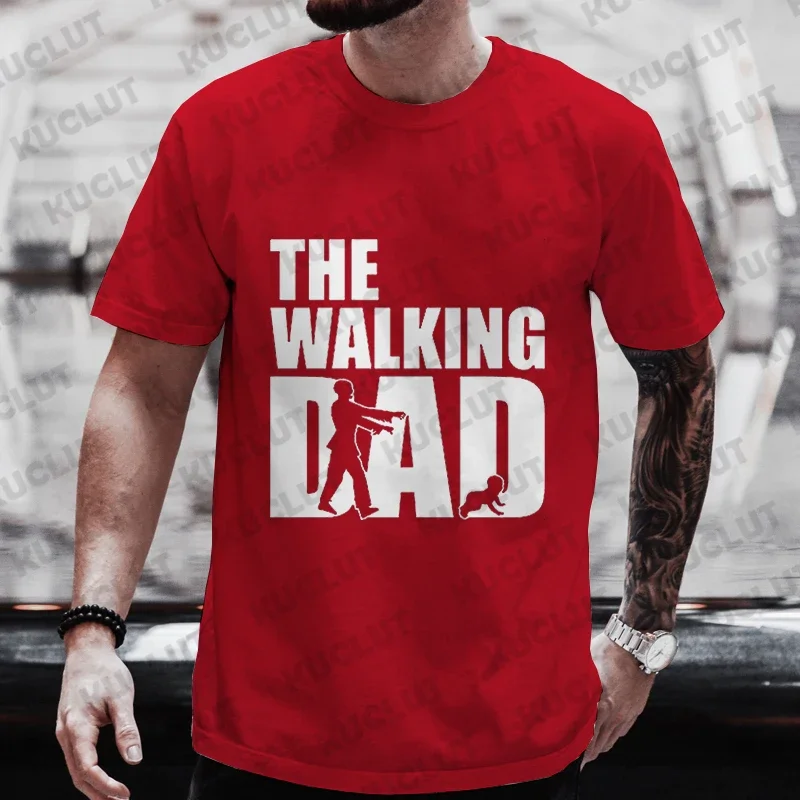 Stylish Men\'s T Shirts The Walking Dad Printed Tshirt Hip Hop Blouse Men\'s Sportswear T Shirt Men Harajuku Tops Short Sleeve Tee