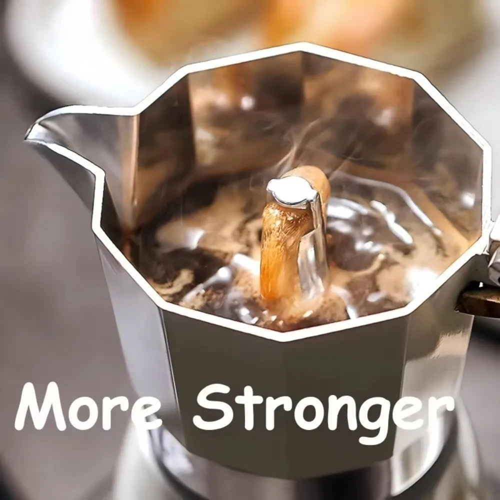 150 مللي إسبرسو ستوفيتوب موكا وعاء الألومنيوم 3 كوب ماكينة القهوة موكا مكافحة الصدأ ماكينة صنع القهوة الكلاسيكية بروير لصنع القهوة #5