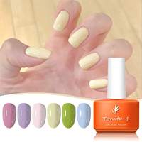 Gel Nail Polish Set 6 Colors Gel Polish Kit  White Gray Brown Pink Nail Art Design Soak Off LED Manicure DIY Home Salon Gifts