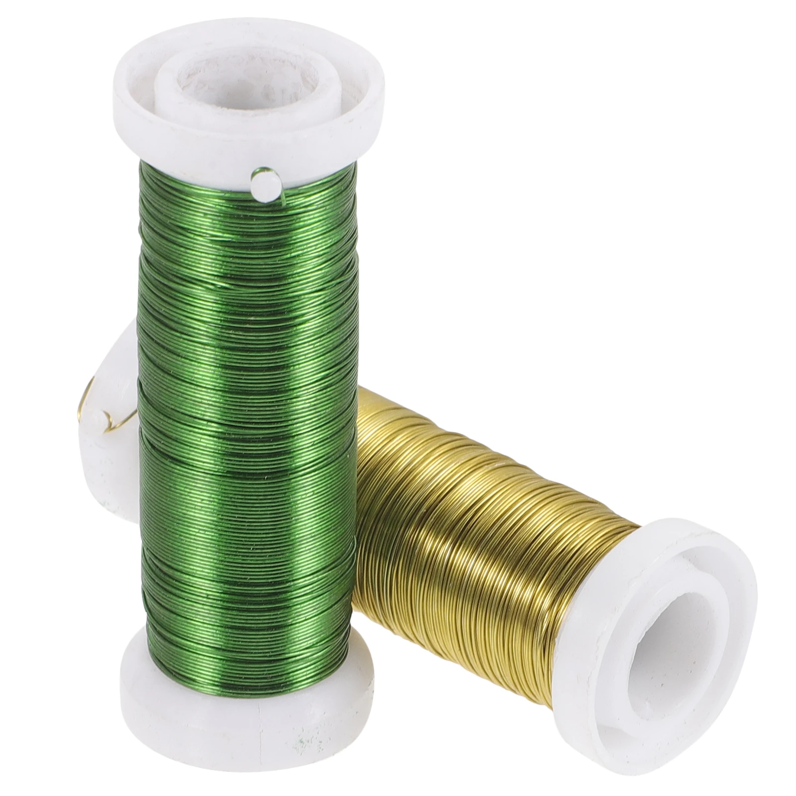 

2pcs 2 Rolls Yellow Green Filigree for Floral Arrangements Decorations Artificial Bouquet Stems Crafting Supplies