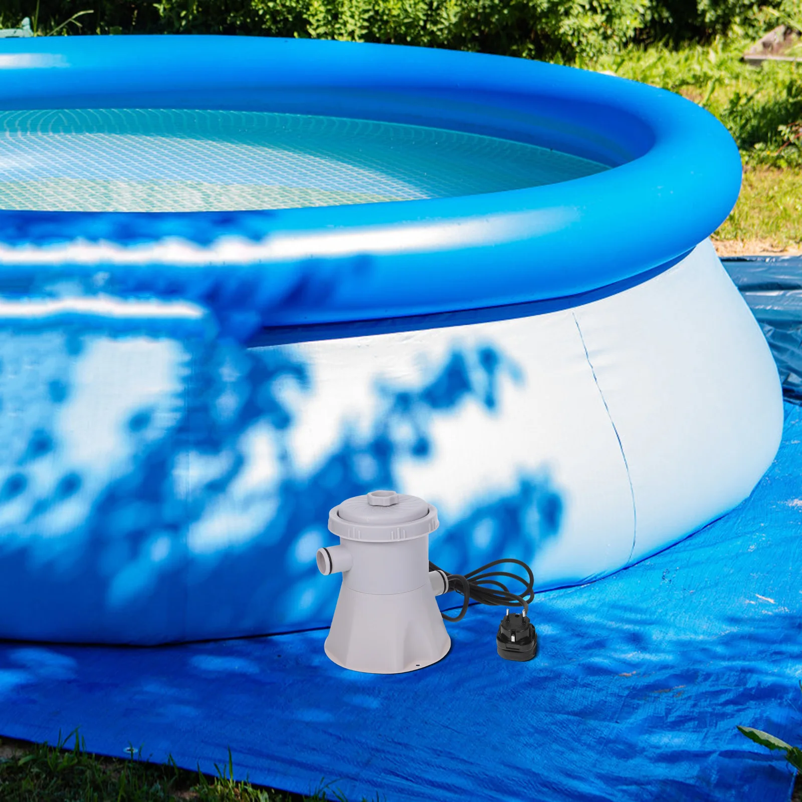 Bomba de filtro eléctrica automática para circulación de agua cristalina, eliminación eficiente de impurezas, funcionamiento silencioso y ahorrador de energía