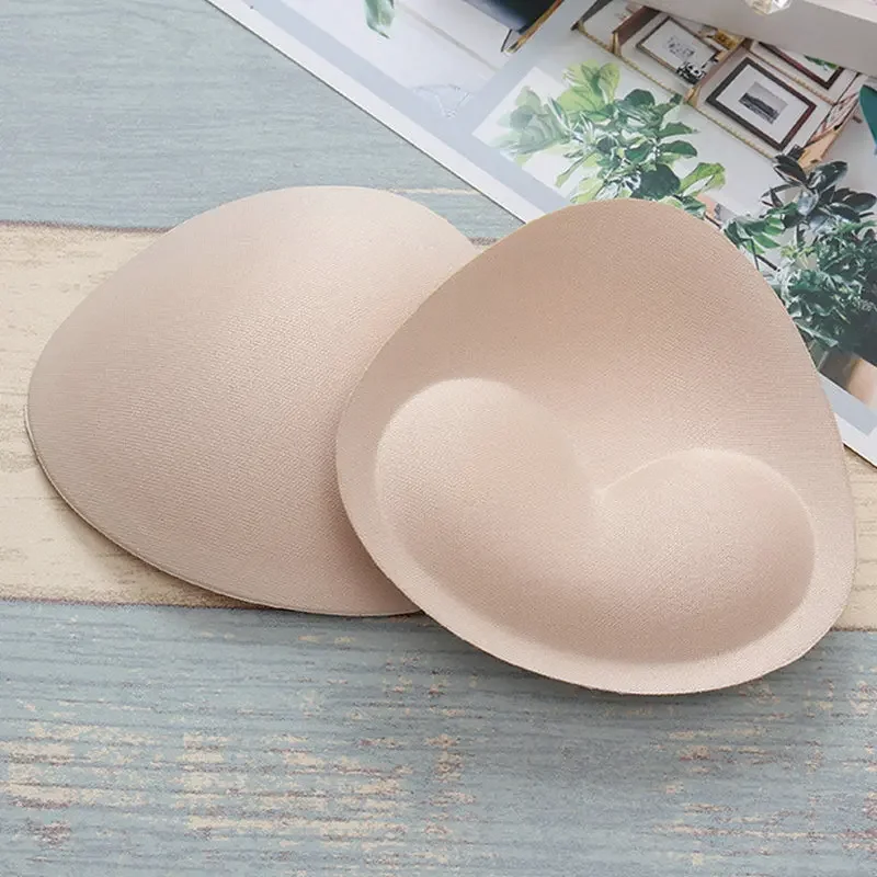 Espessado Esponja Bra Pads, Push Up Breast Enhancer, Sutiã removível Padding, Insere copos para maiô, Bikini Padding Intimates