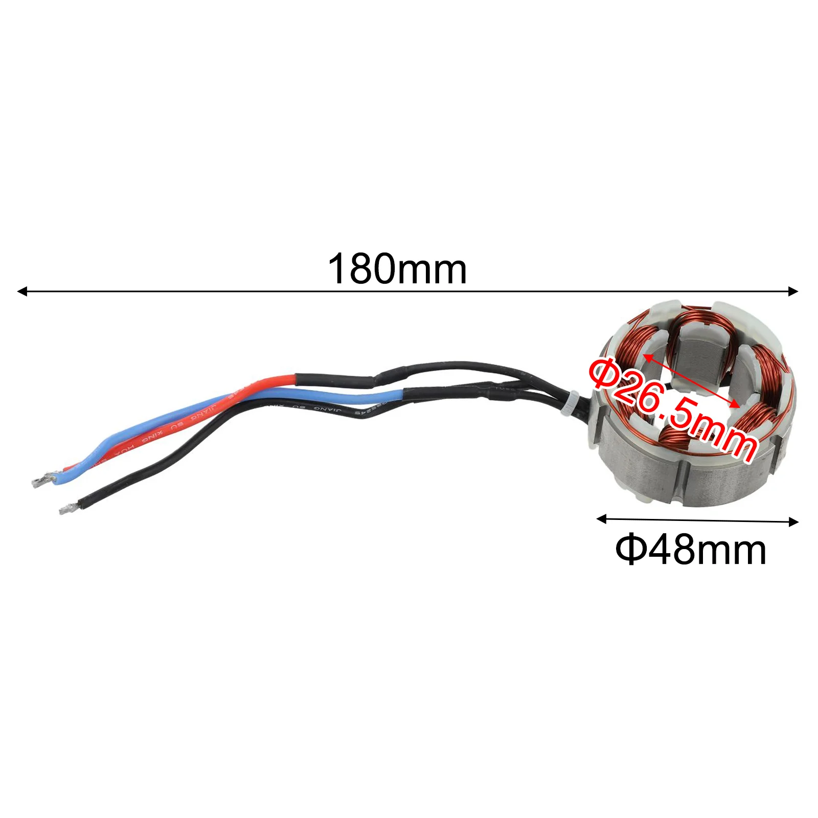 

Wrench Stator Coil 180mm Power Tool Accessories For Electric Lawn Mower 21V Brushless Mower Motor 12 Teeth Rotor 05589