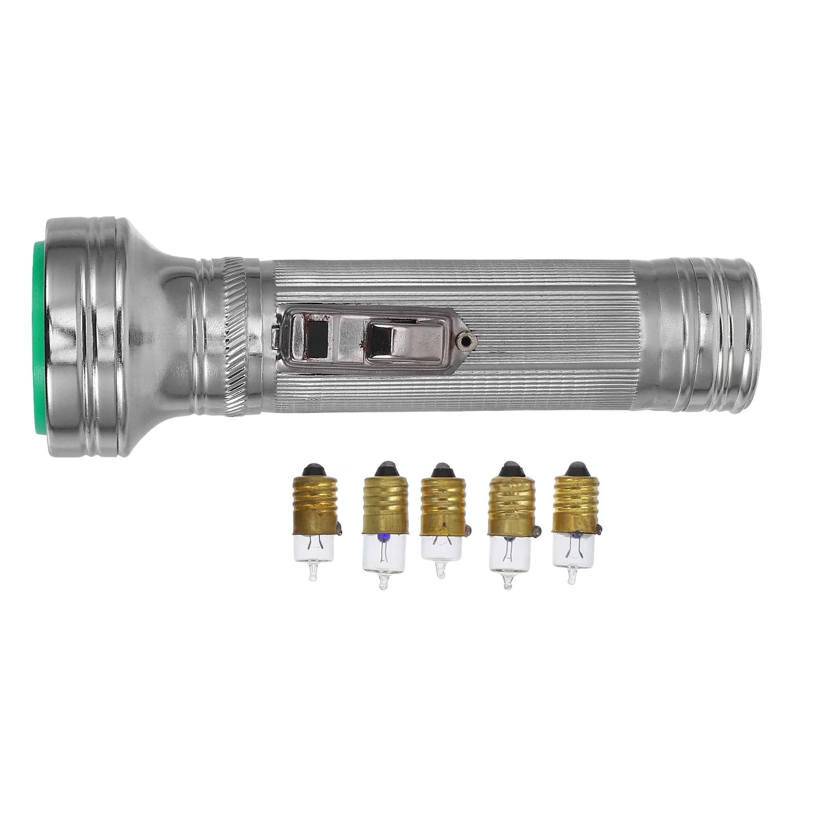 

Flashlight Props Vintage Style Iron LED Bulb Operated Multiple Light Modes Camping Equipment Outdoor for Beach
