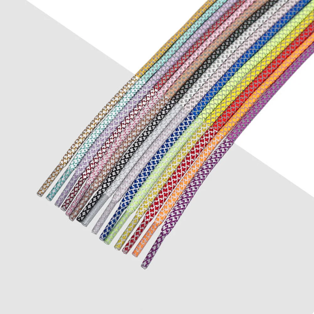 10 пар круглых шнурков, светоотражающие плетеные шнурки, 140 см, красочные шнурки для обуви для занятий спортом, бегом, кроссовки, ночная видимость, унисекс