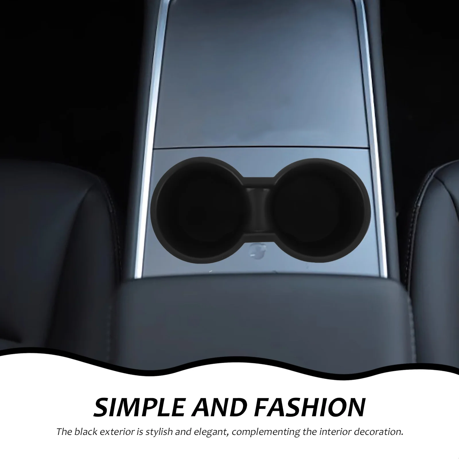 

Car Cup Holder Vehicle Insert Classic Console Beverage Bottle Holder Compatible Model3y Beverage Rack for Car