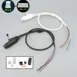9 pin core 48V to 12V PoE network power Cable DC Audio IP Camera RJ45 split wire waterproof cover PoE module For CCTV Camera A07