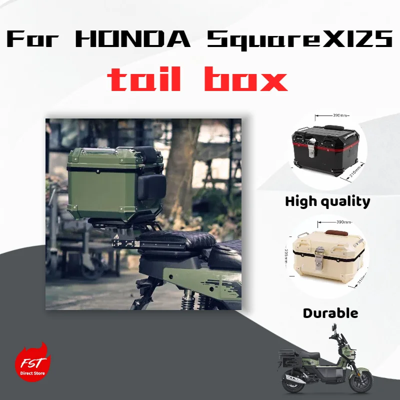 

For Honda Square X125 modified rear tail box, multi-functional storage trunk accessory