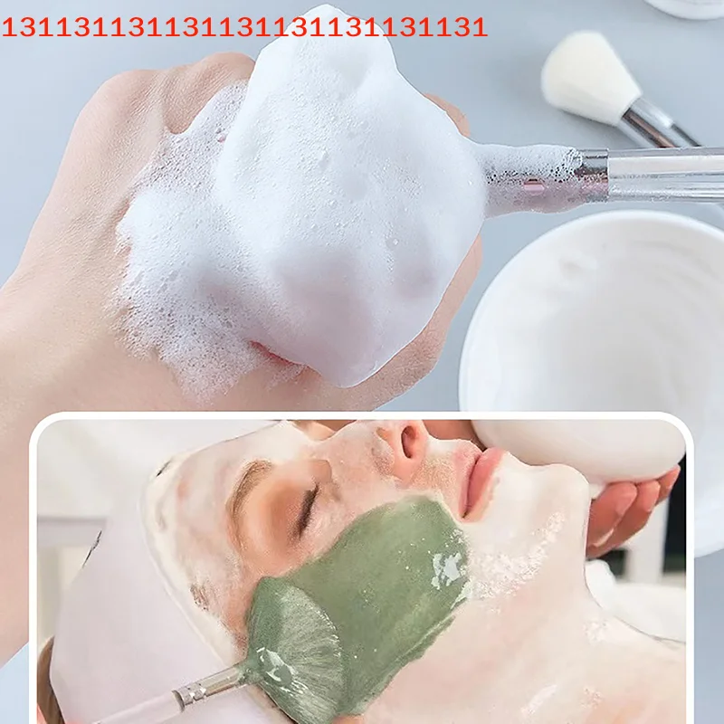 Escova Portátil para Limpeza Facial e Massagem com Cerdas Macias para Máscara Facial