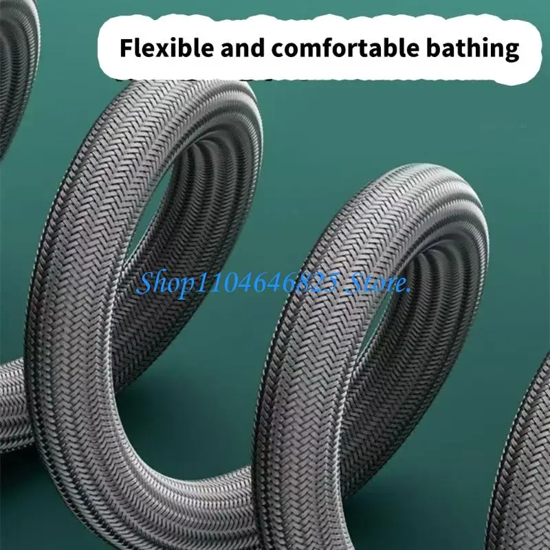 Long 2M Shower Hoses Universal Fit with Tangles Frees Designs Shower Hoses Simple Installation for Bathroom Upgrades
