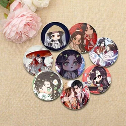 BL Anime Heaven Official's Blessing HD Print Pins Cute Q-version Cartoon Brooches Hua Cheng Xie Lian Badge Backpack Accessories