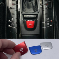 Car Styling Electronic Handbrake Buttons Sequins Decoration Cover Stickers Trim For Porsche Macan 2014-2018Interior