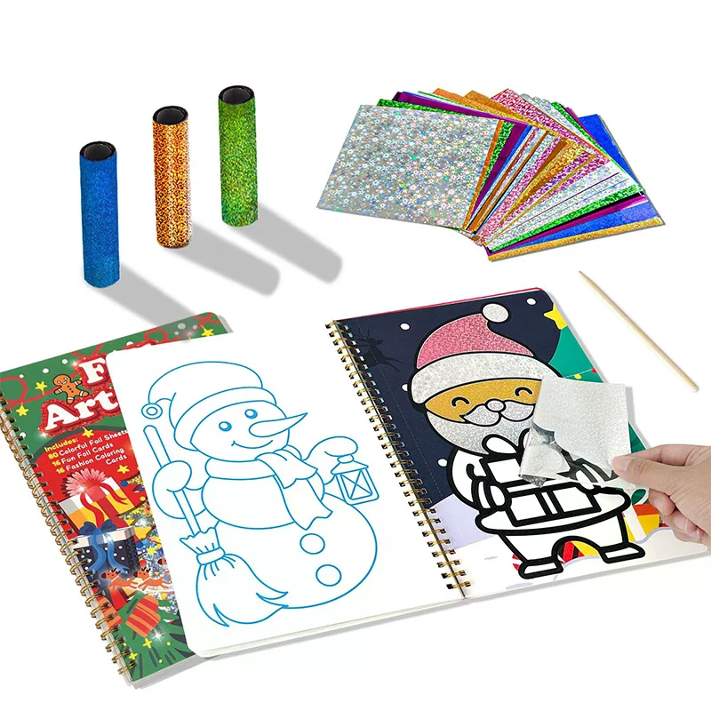 ชุดงานศิลปะฟอยล์สนุกๆ สำหรับเด็กและผู้ใหญ่ แม่เหล็ก โฟม สี ติดด้วยสติกเกอร์ ลอกแล้วกด ชุดงานฝีมือแสนสนุก