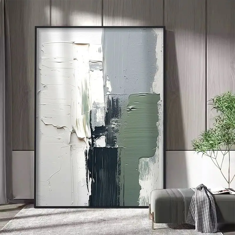 

Modern Simplicity Abstract Texture Ink Hanging Painting Handmade Oil Painting For Home Decoration Bedroom Dining Room Decoration