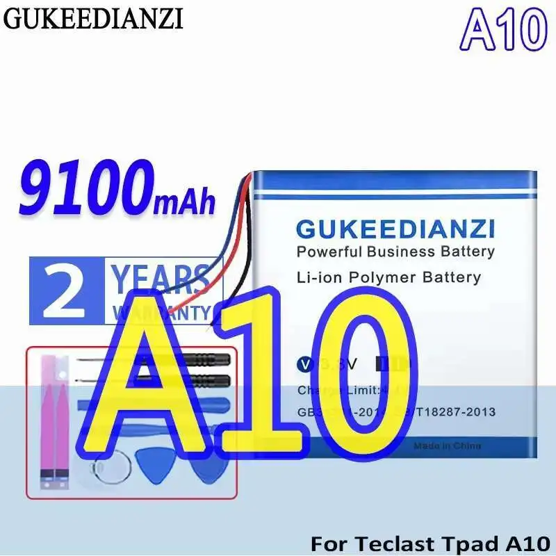 

For Teclast Tpad A10 A10T A10S T10 T20 T30 T13 T15 M2 Tablet High Capacity Long-Lasting Laptop Battery 9100Mah