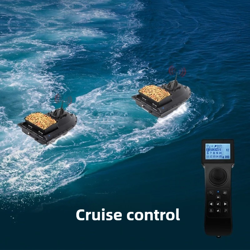 High-speed GPS Positioning High-power Remote-controlled Vessel Intelligent Fishing Bait Boats Portable Fishing Tackle Boats