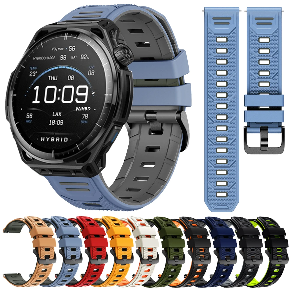 22mm Replace Bracelet For AMAZFIT BALANCE 3 2 Watch Strap Amazfit Active Max 48mm BIP6 5 UNITY GTR 4/3 Pro 2 Sport Silicone Band