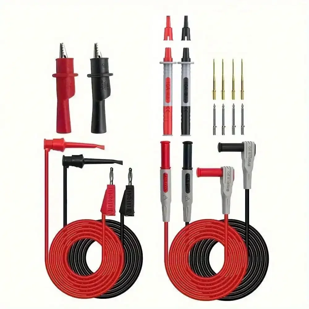 18pcs P1308B Test Lead Kit 4MM Banana Plug To Test Hook Cable Replaceable Multimeter Probe Test Wire Probe Alligator Clip image 5