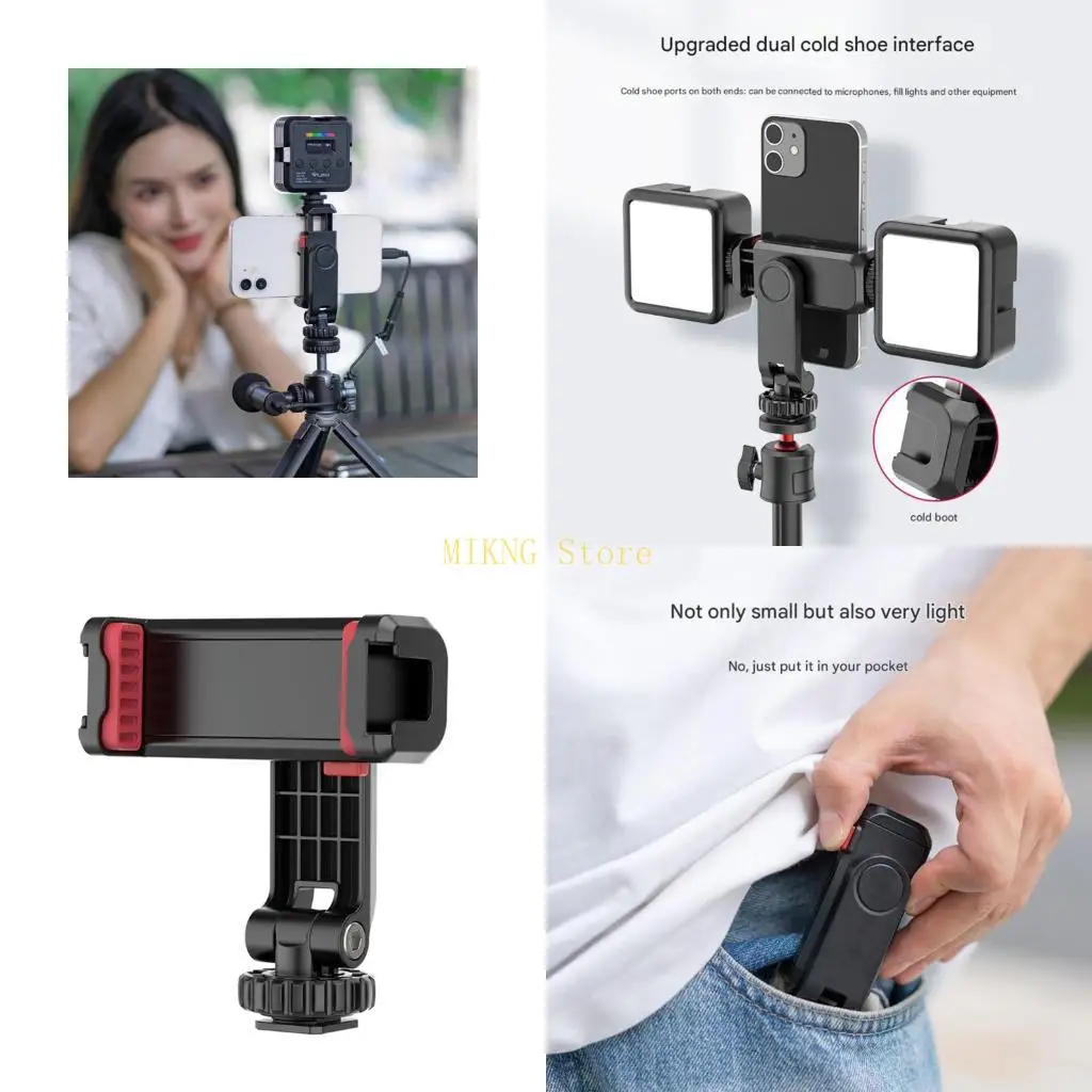 

Вращающийся на 360° кронштейн для телефона, универсальная совместимость со штативами, лучшая распродажа