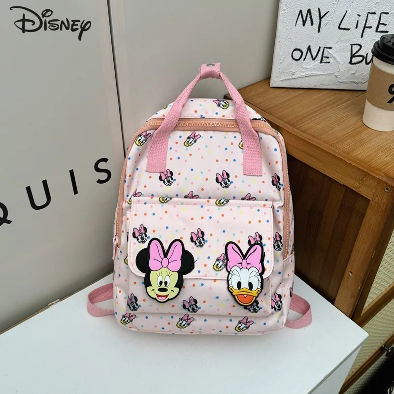

Minnie 2025 New Student Backpack Fashion High Quality Women's Backpack Cartoon Versatile Multi Functional Storage Mini Backpack