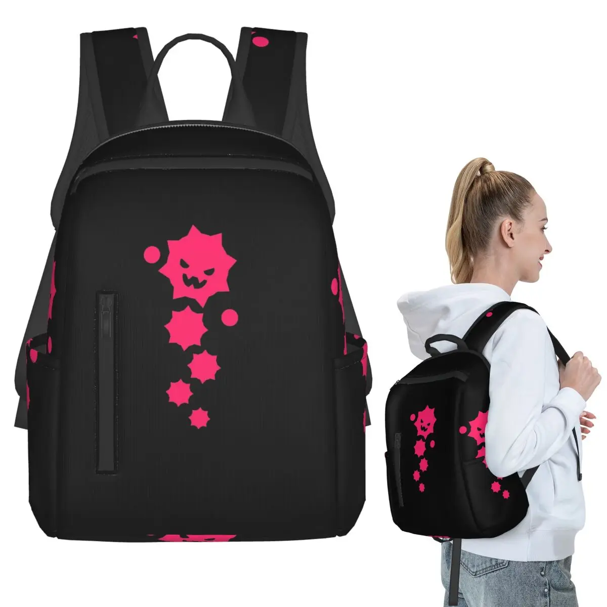 Just Shapes And Beats Blixer Lycanthropy JSAB Backpack Student BookBag Kids School Bag Laptop Shoulder Bags Men Women