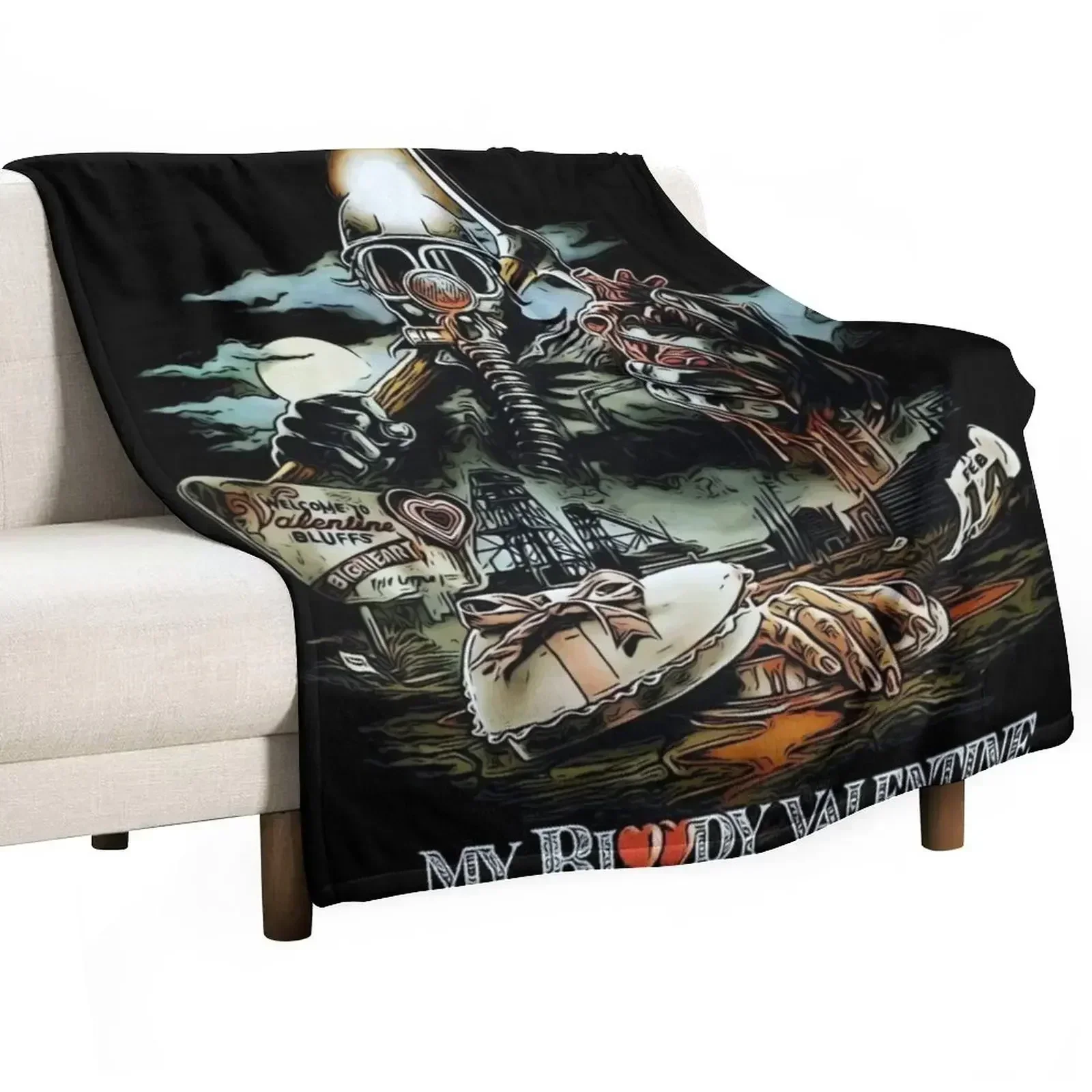 

My bloody Valentine Throw Blanket Plush Luxury Designer Fashion Sofas Blankets