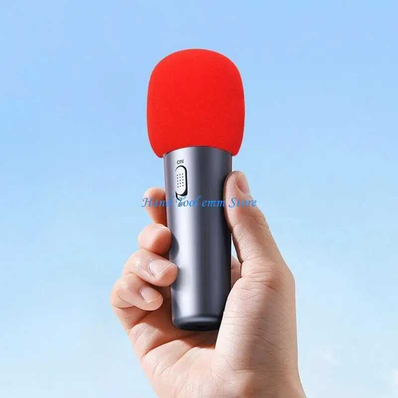 H37F Lapel Microphone Windscreen Noise Reduction Spong Sleeve Protective Cover for Lavalier Square Mic Black