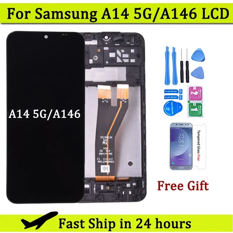 6.6'' For Samsung  A14 5G A146 LCD Display Touch Screen Digitizer Assembly For Samsung A14 A146B SM-A146P LCD