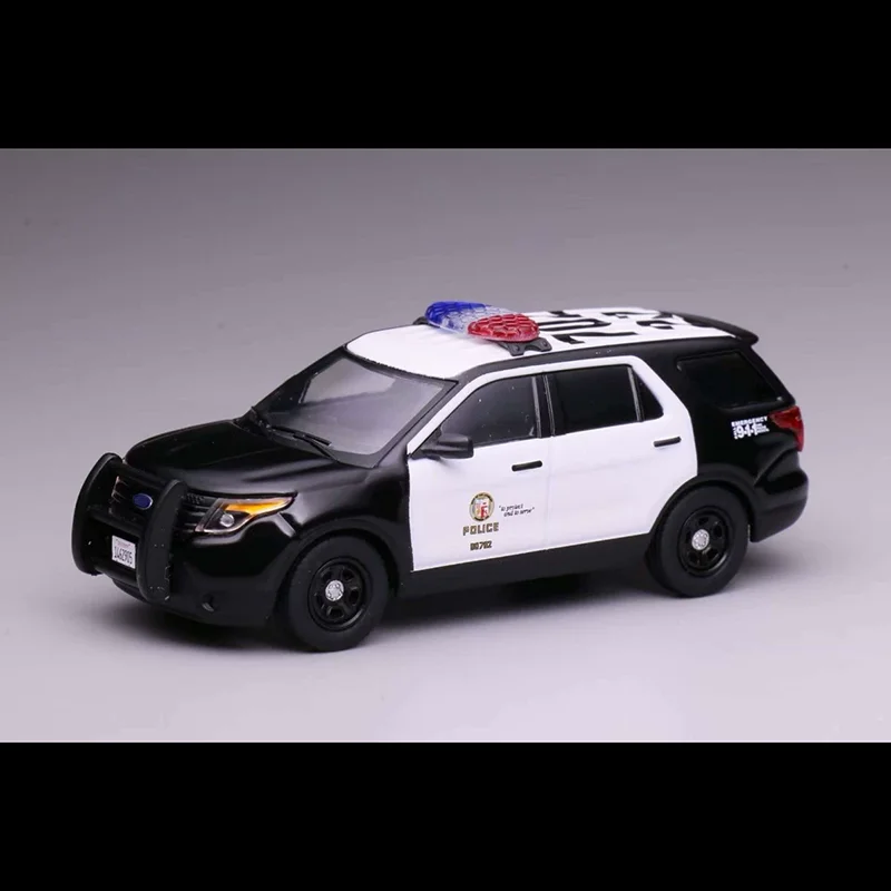 596 Diecast 1:64 Scale Explorer Police Alloy Car Model Static Display Collectible Toy Gift Souvenir Decoration