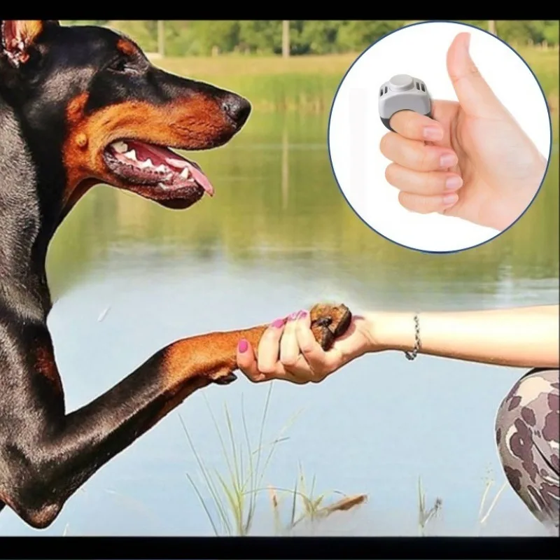 1pcs Pet Clicker Ring  for Dog Cat Horses Bird  Mini Finger Clickers Training Equipment Obedience Behavior Scientific