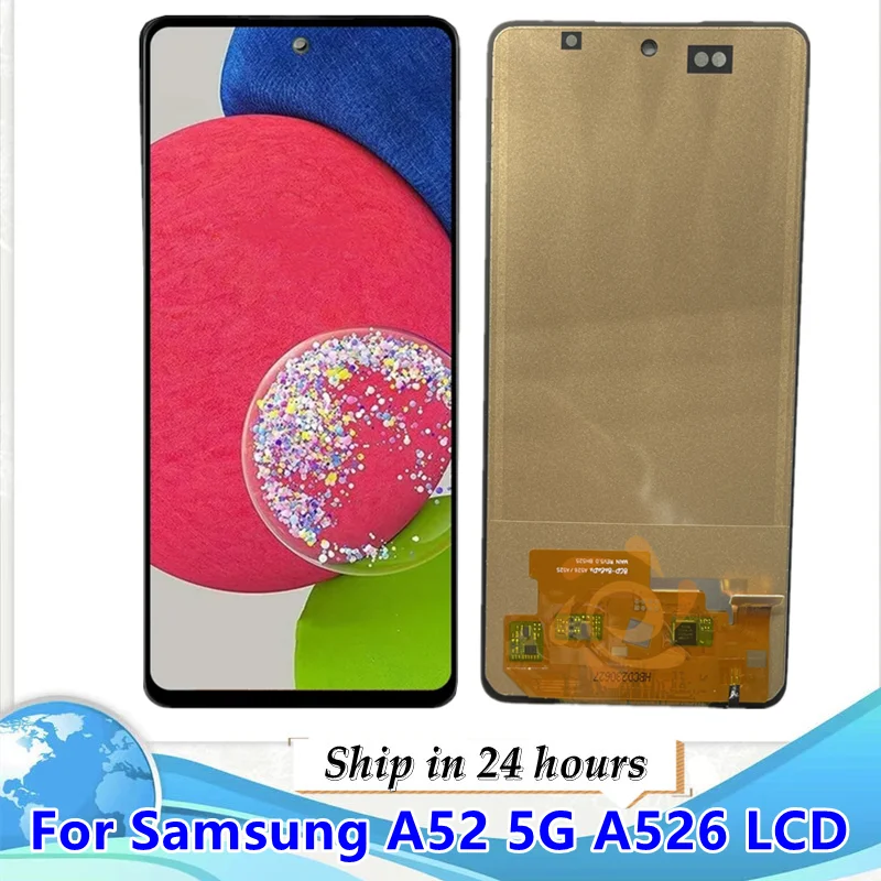 Протестировано 6,5-дюймовый высококачественный AMOLED TFT для Samsung A52 5G A526 A526F A526F/DS, запасные части для дигитайзера сенсорного ЖК-экрана