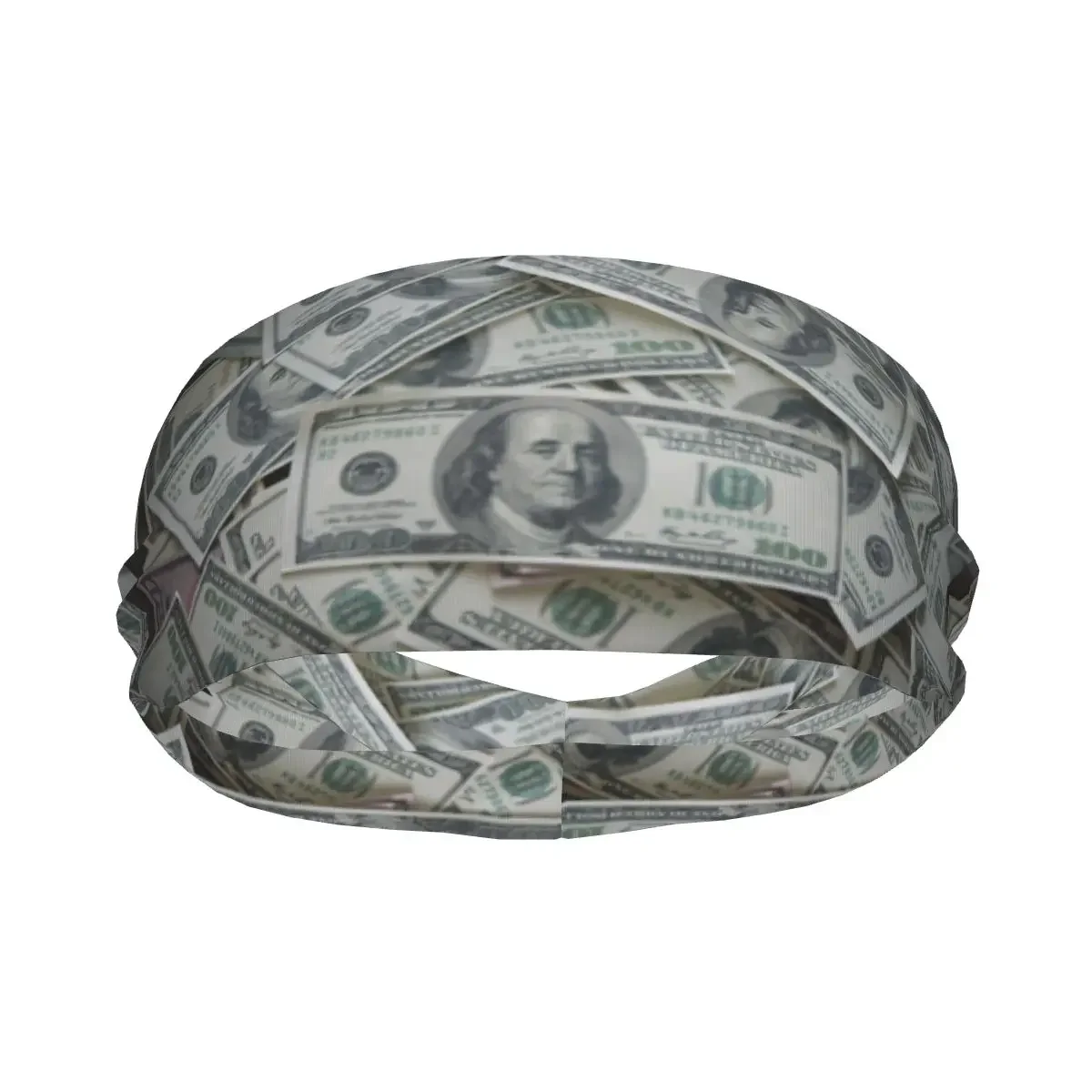 Dollar Money Background Elastic Hair Band Yoga Headband Makeup Hair Hoop Headwrap