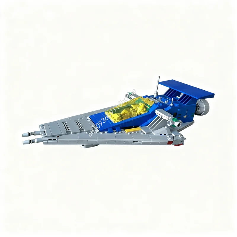 823 Pezzi MOC Modello di Astronave Classica Rinnovata, Blocchi da Costruzione Architettonici, Idea Regalo di Natale, Giocattoli Educativi Creativi