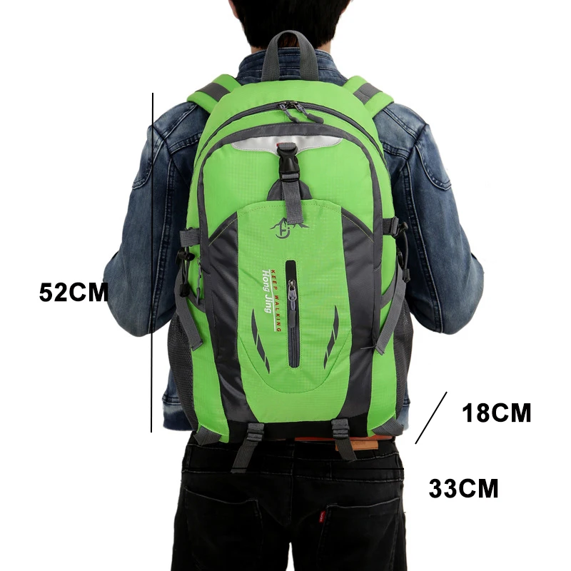 

35L Waterproof Polyester Backpacks Colorful Traveling Backpack Durable for Men Fashion Women Male Female Bags Supplier Outside