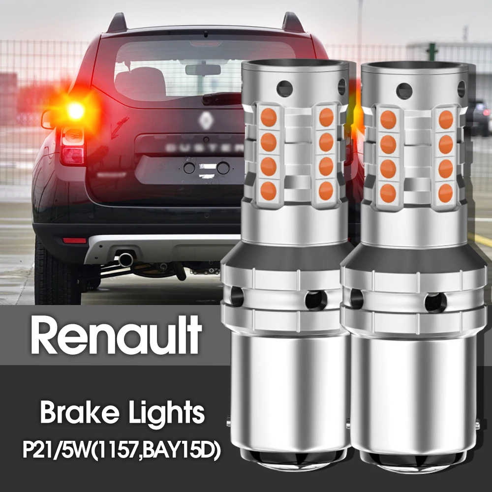 

Фонарь заднего тормоза, 2 шт., лампа P21/5W 1157 BAY15D Canbus для Renault avнезависиman, alработу в ляски, Grand Scenic 2 3 Master Modus Sandero 1 Duster
