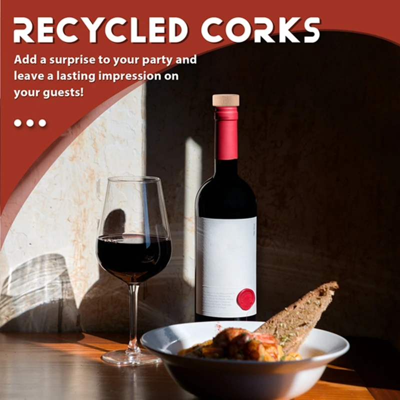 الفلين 30 قطعة زجاجة النبيذ الفلين سدادة T على شكل النبيذ سدادة تذوق الفلين استبدال قابلة لإعادة الاستخدام الفلين الزجاج زجاجة بيرة الختم