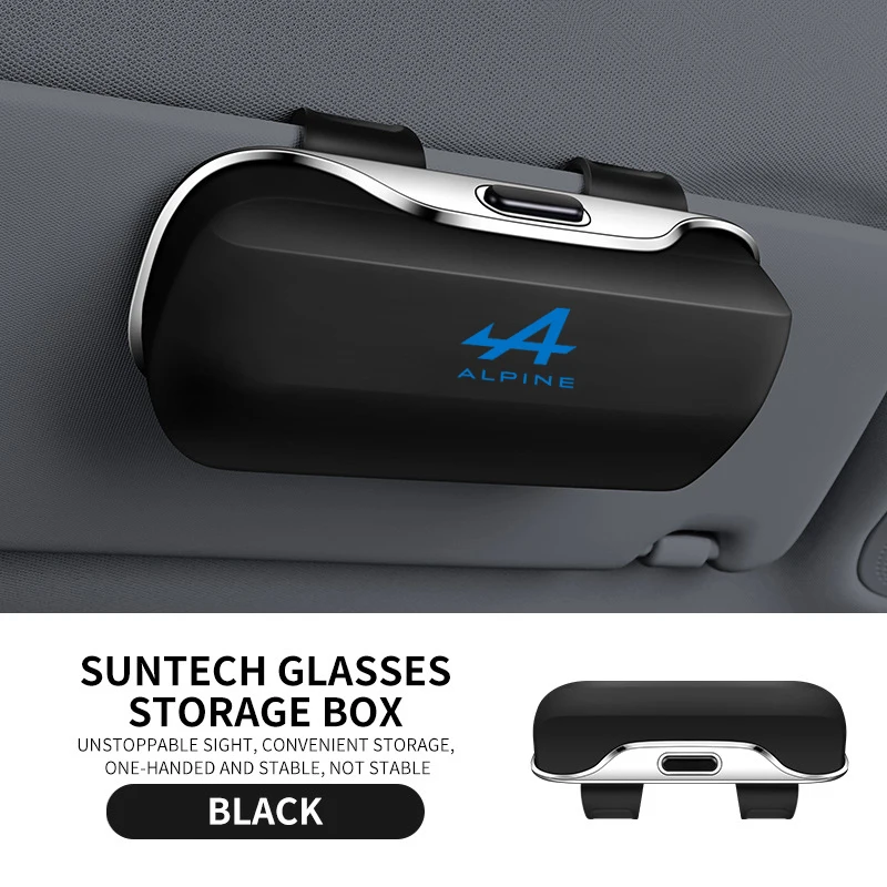 

For ALPINE Alpine Sticker f1 A110 Logo Car Parts Accessories Car Visor Sunglasses Car Glasses Case Glasses Holder Glasses Clip